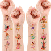 96 PCS Fairy Temporary Tattoos Stickers Fairy First Birthday Party Decorations Favors Decor Party Supplies Woodland Fairy Theme Cute Gifts for Kids Adults Girls Classroom Prizes Rewards